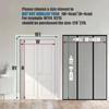 Magnetic Screen Door for Double Balcony Doors, 275 x 190 cm, Black view 4