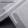 Foldable Sleeping Mat, Foldable Floor Mattress with Washable Cover, Portable Guest Mattress for Travel, Camping, Living Room, Bedroom, Sofa, Chair and Bed-in-a-Box, 200 x 80 x 5 cm, Gray view 4