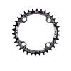 104 BCD Round Narrow-Wide MTB Chainring, 32T, Black view 1