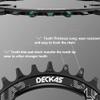 104 BCD Round Narrow-Wide MTB Chainring, 32T, Black view 4