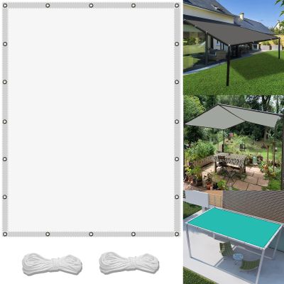 Waterproof Sun Shade Sail Fabric, 2.9 x 3.6 m, White
