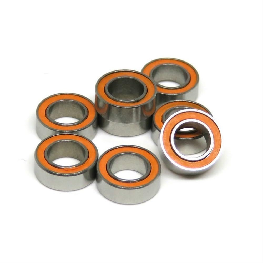10-Piece SMR104C 2RS 4 x 10 x 4 mm ABEC-7 Hybrid Ceramic Bearings, MR104 SMR104 RS 2OS, Small Si3N4 Ceramic Ball Bearings for Fishing Reels (Size: SMR52C-2OS 2 x 5 x 2.5 mm)