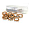 10-Piece SMR104C 2RS 4 x 10 x 4 mm ABEC-7 Hybrid Ceramic Bearings, MR104 SMR104 RS 2OS, Small Si3N4 Ceramic Ball Bearings for Fishing Reels (Size: SMR52C-2OS 2 x 5 x 2.5 mm) view 2