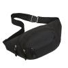 Men's Phone Waist Bag for Running and Sports, Multifunctional Canvas Hip Pack, Large Capacity, Black, One Size view 1