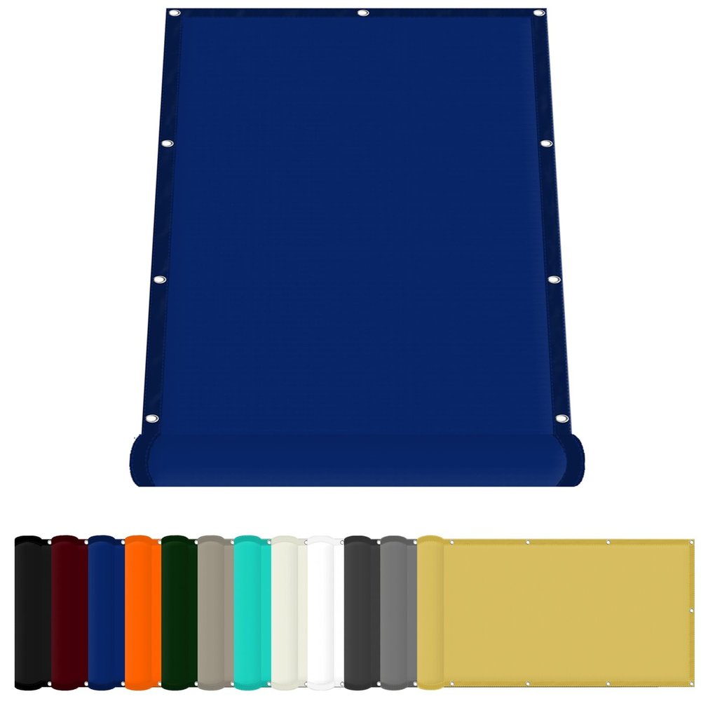 Rectangular Sun Shade Sail 85 x 200 cm, Dark Blue