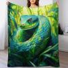 PAZZK Premium Soft Flannel Throw Blanket with 3D Pattern, 130 x 180 cm view 1