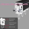 50–600 cm Curtain Track, Heavy-Duty Ceiling Curtain Rail System, Aluminum Track with Accessories, Ceiling or Wall Mount (Champagne) view 4