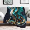 PAZZK Flying Dinosaur Flannel Throw Blanket, 130 x 150 cm view 2