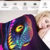 Snake Plush Flannel Throw Blanket, 100 x 130 cm view 3