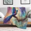 PAZZK Bird Anime Characters Flannel Blanket, Soft Plush Throw, 100 x 130 cm view 2