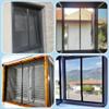 Magnetic Fly Screen Curtain for Windows, 70 x 90 cm, Black, Reinforced view 4