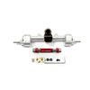 BEALIFE Front and Rear Axle for 1/24 ECX Barrage, Aluminum Alloy, Silver view 1