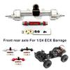 BEALIFE Front and Rear Axle for 1/24 ECX Barrage, Aluminum Alloy, Silver view 2