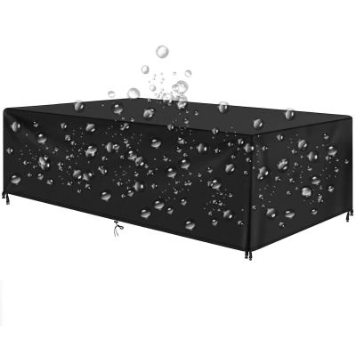 Waterproof Outdoor Furniture Cover, 360 x 300 x 85 cm, Black