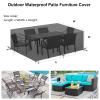 Waterproof Outdoor Furniture Cover, 360 x 300 x 85 cm, Black view 2