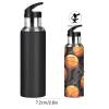 Vintager Ser Basketball Water Bottle with Straw, 600 mL BPA-Free 18/8 Stainless Steel Insulated Bottle for Sports, Hiking, and School view 2