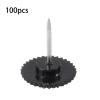 Mabta 50/100-Piece Gear-Shaped Push Pins with Flat Heads, Clear Thumbtacks for Cork Boards and Sewing view 2