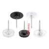 Mabta 50/100-Piece Gear-Shaped Push Pins with Flat Heads, Clear Thumbtacks for Cork Boards and Sewing view 3