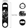 CREATCABIN Spaceman Flat Bottle Opener, Stainless Steel, Black, 17.8 x 4 cm view 2
