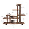 Multi-Tier Decorative Balcony Plant Stand with Wheels view 2