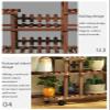 Multi-Tier Decorative Balcony Plant Stand with Wheels view 4