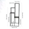 Plant Stand, 4-Piece Metal Flower Stand with Square Flower Ladder, Modern Planter Stand and Indoor Plant Shelf view 3