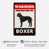 MUYIASER “Beware of Dog” Warning Sign, “Warning Protected by Boxer,” Aluminum Metal Sign view 4