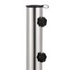 Gecheer 30 kg Granite Patio Umbrella Stand with 4 Wheels, Round, Gray view 4
