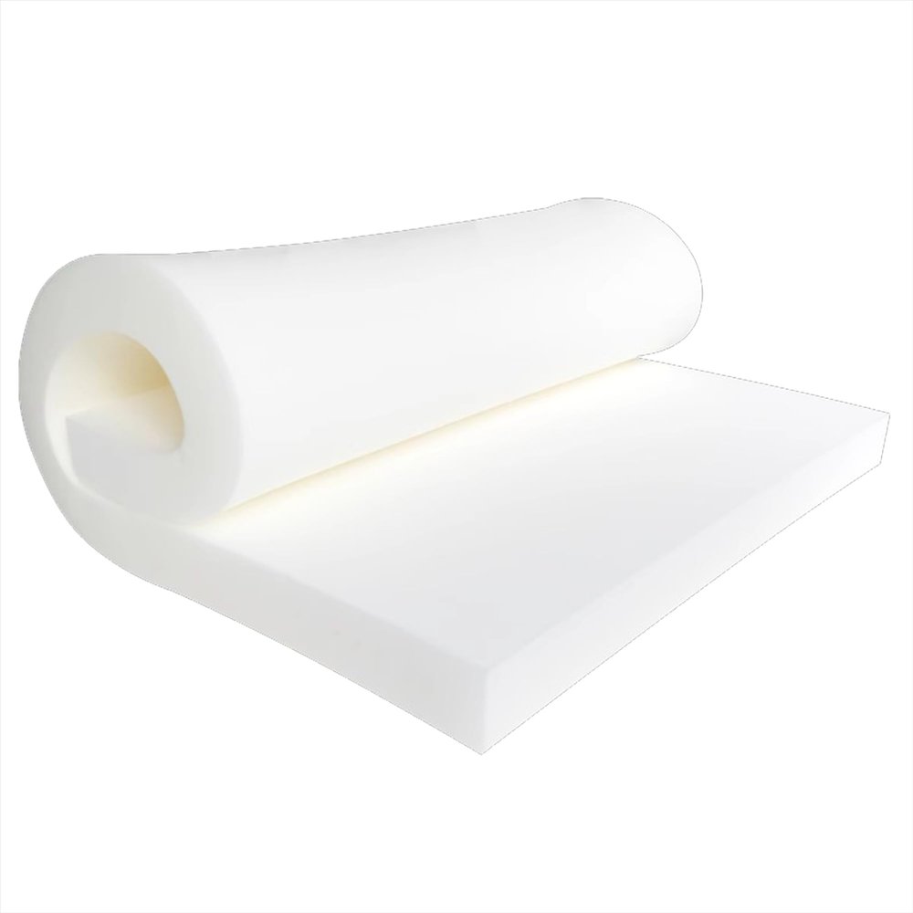 XIEMINLE High-Density Foam Upholstery Cushion, White, 3 cm, 130 x 40 cm