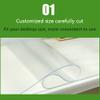 Transparent Plastic Tablecloth, Durable, Waterproof, Wipeable view 3