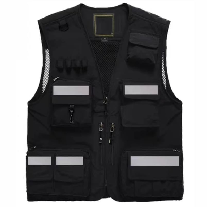 BIVVI Reflective Safety Vest for Work, Driver Vest, High-Visibility Fluorescent