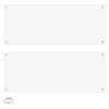 PATIKIL Large White Blank Banners, 2 x 5 ft, 2-Piece Set view 1