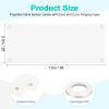 PATIKIL Large White Blank Banners, 2 x 5 ft, 2-Piece Set view 2