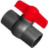 MegaHaustechnik PVC Plastic Ball Valve, Solvent-Weld Connections, 40 mm view 1