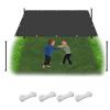 Custom-Size Waterproof Shade Sail 3.5 x 5.8 m, Dark Gray view 1