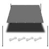1.1 x 4.2 m Waterproof Shade Sail, Balcony Privacy Screen, Tear-Resistant Polyester, UV Protection, Light Gray view 1