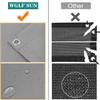 1.1 x 4.2 m Waterproof Shade Sail, Balcony Privacy Screen, Tear-Resistant Polyester, UV Protection, Light Gray view 4