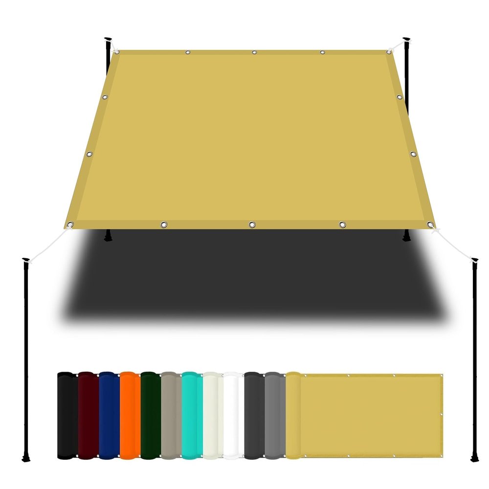 Waterproof Shade Sail 3.2 x 3.2 m, Cream