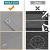 Waterproof Shade Sail 4.1 x 4.6 m, Dark Gray, Custom-Size Polyester, UV Protection view 4