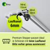 Rollina Premium Curtain Stoppers for 6 mm Tracks | 10 pcs, Black view 2