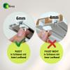 Rollina Premium Curtain Stoppers for 6 mm Tracks | 10 pcs, Black view 3