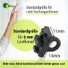 Rollina Premium Curtain Stoppers for 6 mm Tracks | 10 pcs, Black view 4
