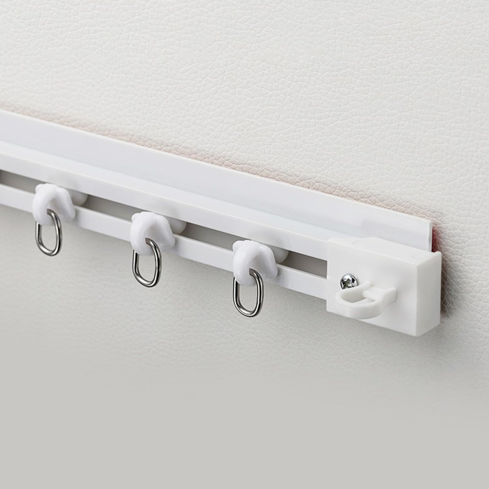 MZQMK Self-Adhesive Curtain Track, 2.4 m (7.9 ft), Side-Loading