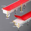 MZQMK Self-Adhesive Curtain Track, 2.4 m (7.9 ft), Side-Loading view 2