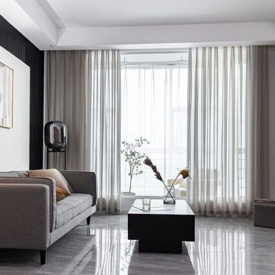 Homxi Light-Blocking Curtains, 2-Pack, Gray, 54 x 63 in