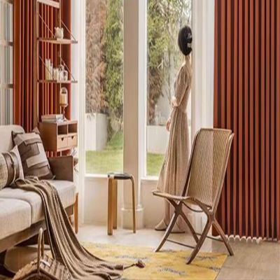 Homxi Light-Blocking Kitchen Curtains, 2-Pack, Orange, 38 x 63 in