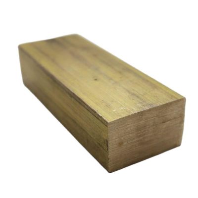 C28000 Brass Flat Bar/Block Stock, 10 x 40 x 100 mm, 1 pc