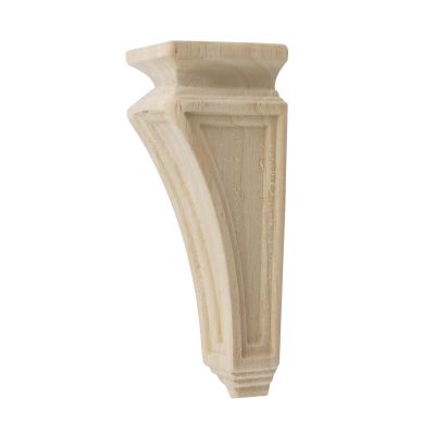 Wealrit Wood Corbel Decorative Solid Wood Shelf Bracket, 4.1 x 6.1 x 15.5 cm (W x D x H)