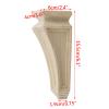 Wealrit Wood Corbel Decorative Solid Wood Shelf Bracket, 4.1 x 6.1 x 15.5 cm (W x D x H) view 3