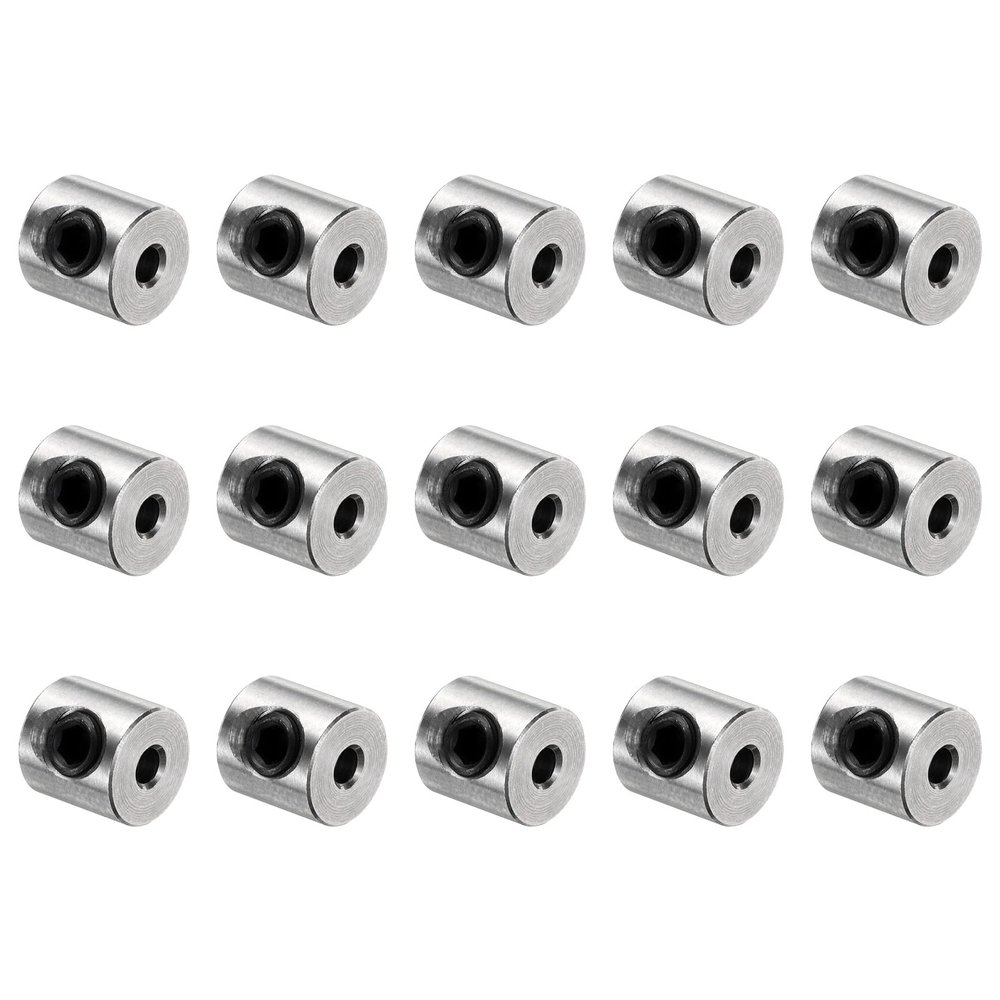 QUARKZMAN 15-Piece Screw Collars, 2 mm Bore, 7 mm Width, Drill Stops
